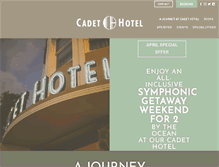 Tablet Screenshot of cadethotel.com